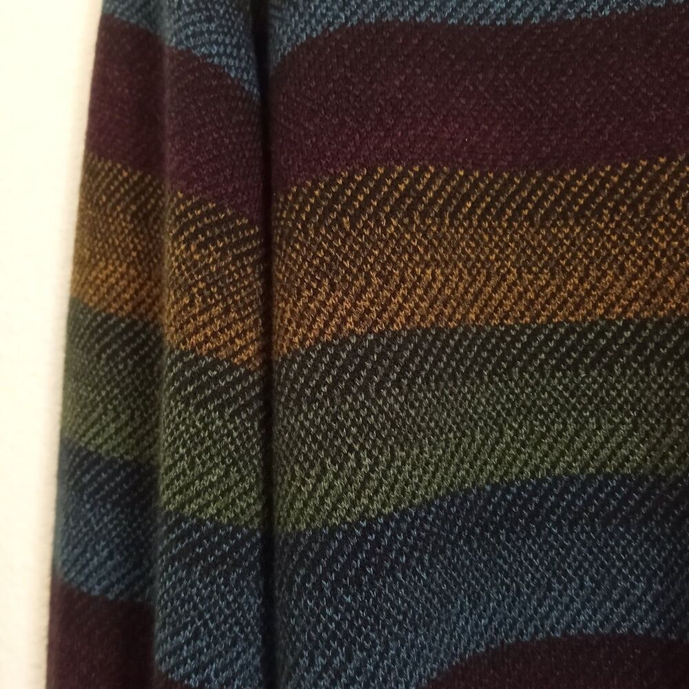 Vintage Geoffrey Beene 80s Sweater Stripes Crew Neck Pullover Long Sleeve Men XL - Picture 5 of 8